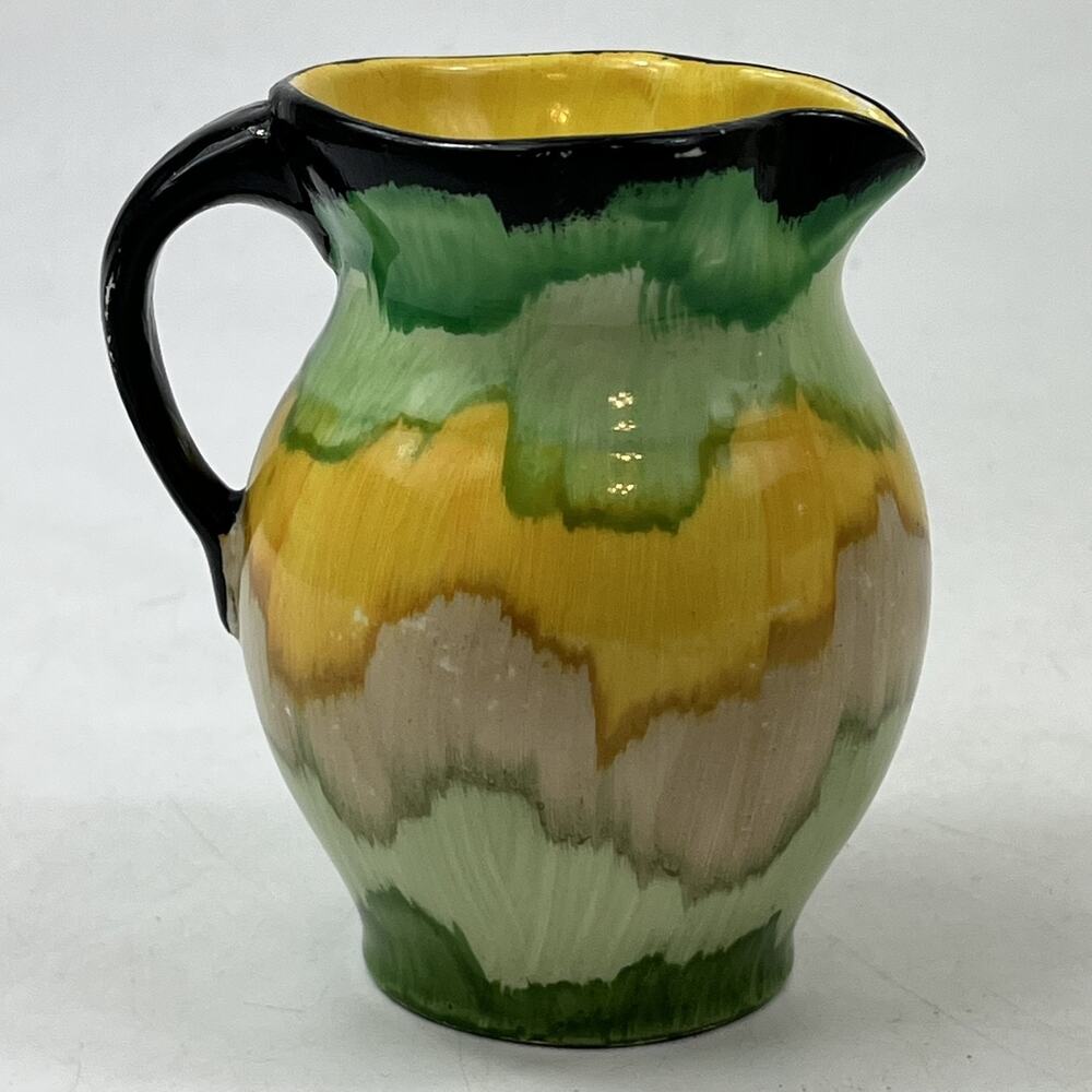 Vintage Hancock's Ivory Ware England Pitcher Hand Painted Multicolor Small 4"